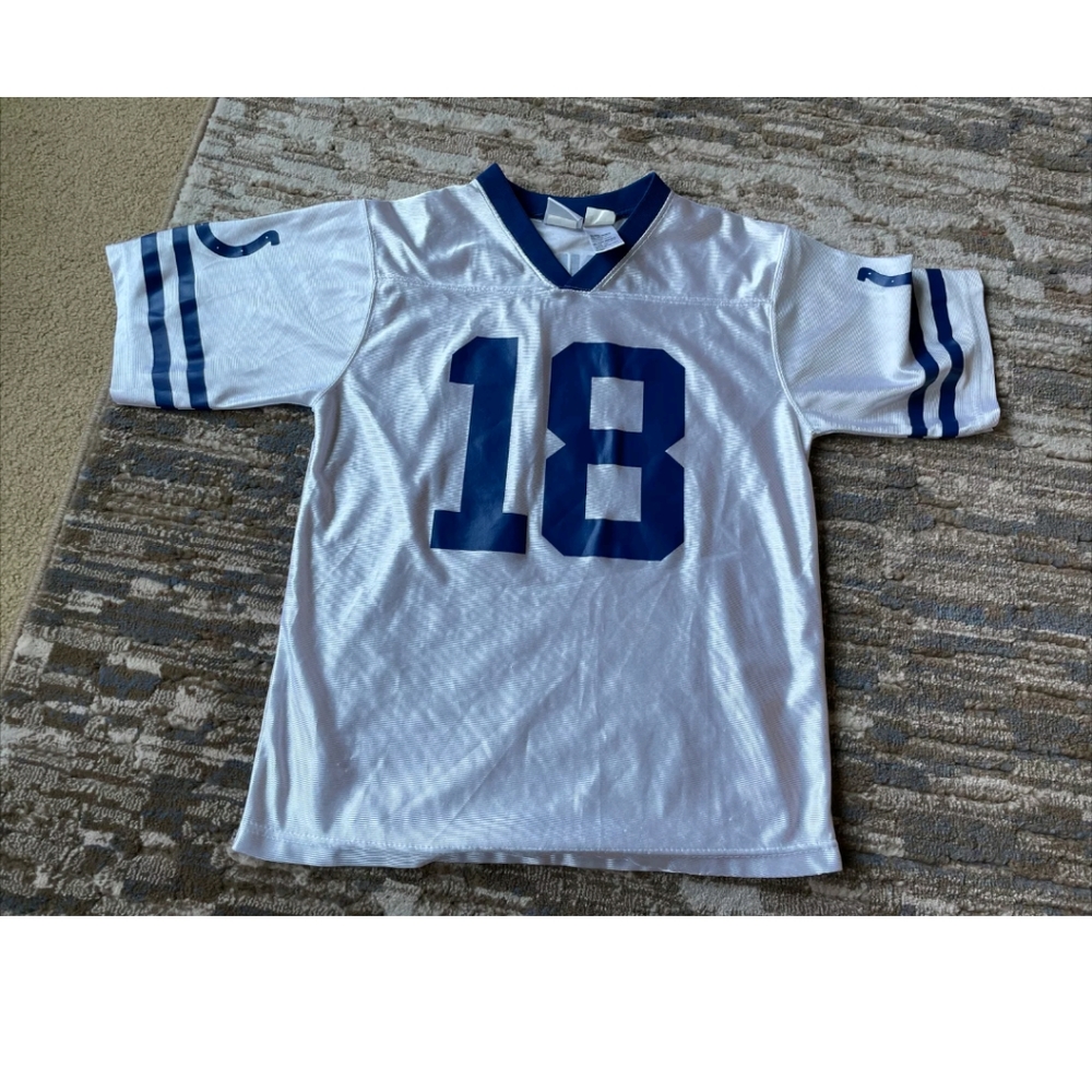NFL Jersey #18 Payton Manning  Indianapolis Colt's Youth XLarge
